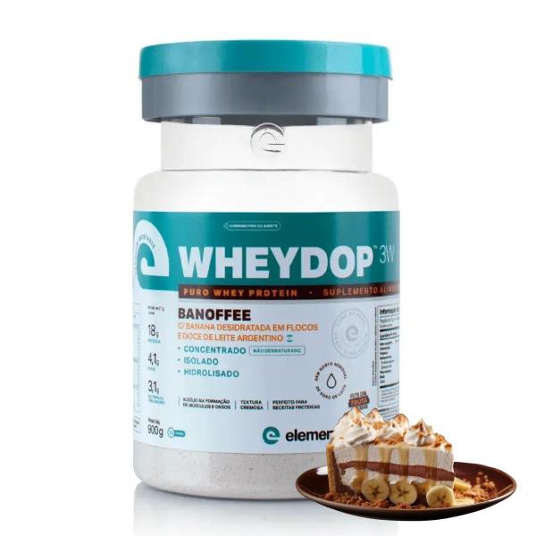 Imagem de Wheydop 3W Elemento Puro Whey Protein Concentrado, Isolado e Hidrolisado Pote 900g