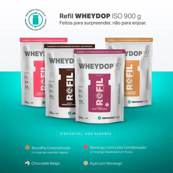 Imagem de Wheydop ISO Elemento Puro Whey Protein 100% Isolado Refil 900g