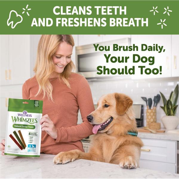 Imagem de WHIMZEES Natural Grain Free Daily Dental Long Lasting Dog Treats, Stix, Small, Pack of 28