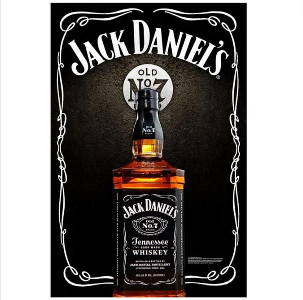 Imagem de Whisky Americano tennessee Old No.7 Jack Daniel's Garrafa Vidro chic presente 200ml 1 unid