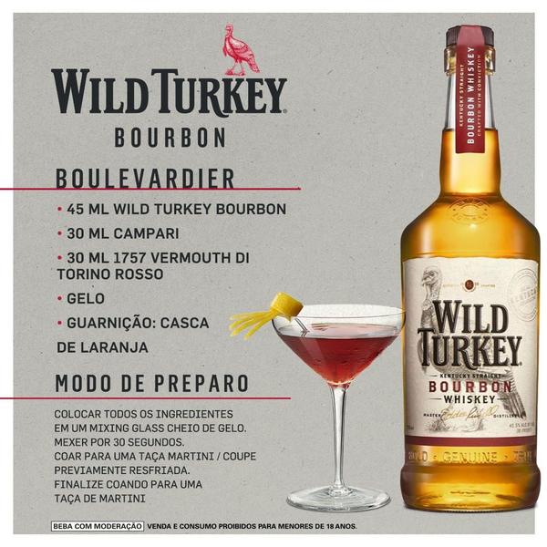 Imagem de Whisky bourbon wild turkey 1000ml