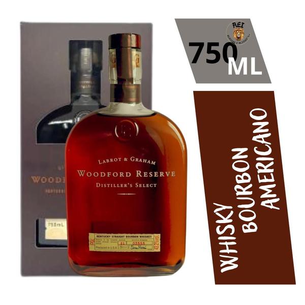 Imagem de Whisky Bourbon Woodford Reserve Com Caixa e Selo Original 750ml