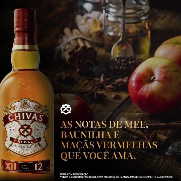 Whisky chivas regal 12 anos gf 750 ml - CHIVAS REAGAL Imagem de Whisky chivas regal 12 anos gf 750 ml