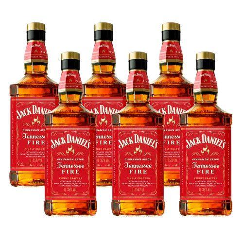 Imagem de Whisky Jack Daniels Tennessee Fire 1L 6 Unidades