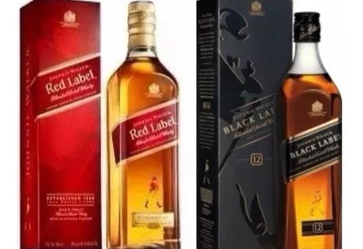 Imagem de Whisky Jhonnie Walker - Red Label 1L + Black Label 1L