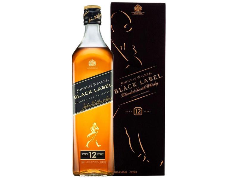 Imagem de Whisky Johnnie Walker Escocês Black Label - 12 anos Blended 750ml