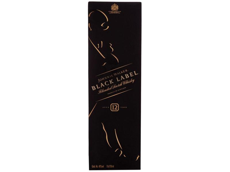 Imagem de Whisky Johnnie Walker Escocês Black Label - 12 anos Blended 750ml