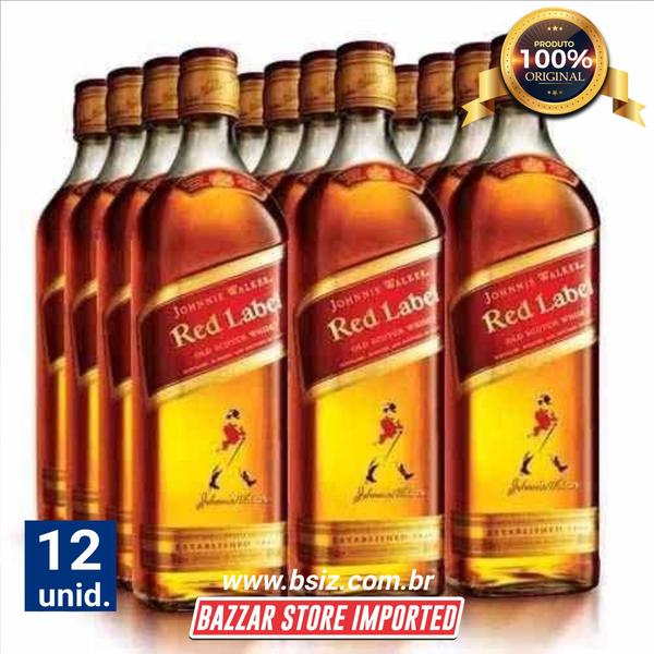 Imagem de Whisky Johnnie Walker Red Label Escocês 1L ( Caixa Fechada 12 Unidades )