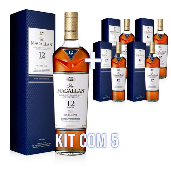 Imagem de Whisky Macallan 12 Anos Double Cask 700ml X 5 - Kit com 5