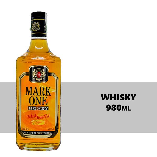 Imagem de Whisky Nacional de Mel Mark One Honey 980ml 6 Unidades