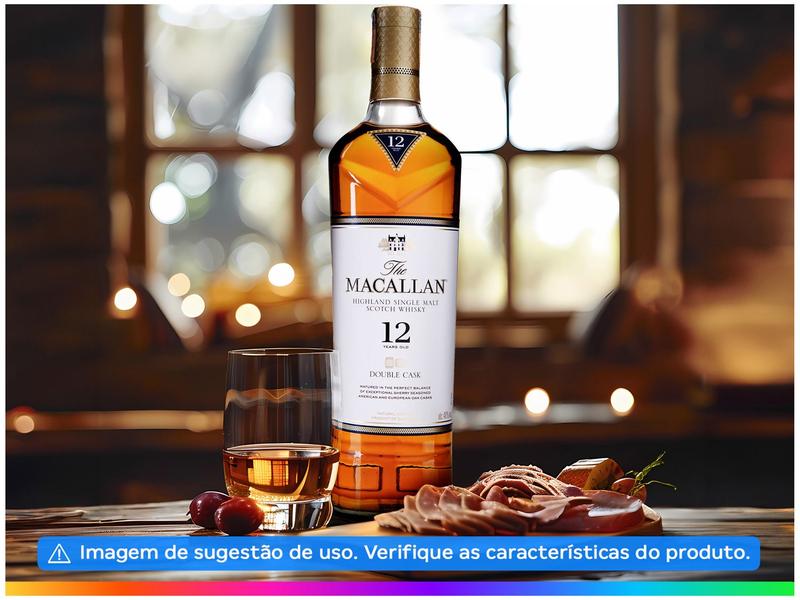 Whisky The Macallan Double Cask Single Malt 12 Anos Escocês 700ml Imagem de Whisky The Macallan Double Cask Single Malt 12 Anos Escocês 700ml