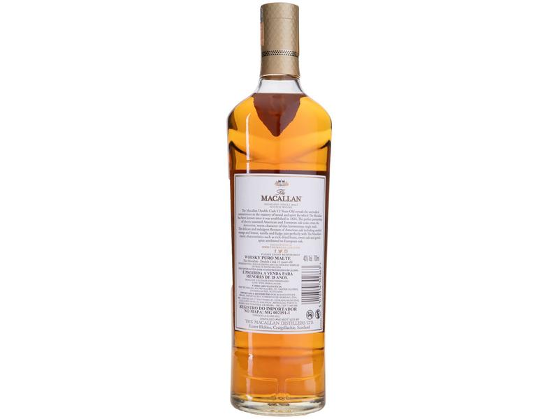 Whisky The Macallan Double Cask Single Malt 12 Anos Escocês 700ml Imagem de Whisky The Macallan Double Cask Single Malt 12 Anos Escocês 700ml