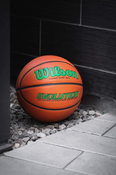 Imagem de WILSON Evolution Indoor Game Basquetebol, Verde, Tamanho 7 - 29.5"