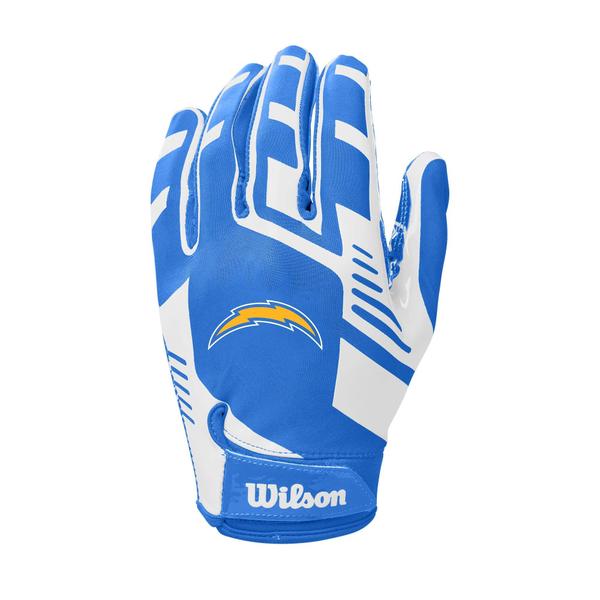 Imagem de WILSON NFL Stretch Fit Luvas de Futebol Americano - Los Angeles Chargers- Adulto