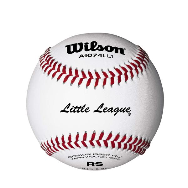 Imagem de WILSON Sporting Goods Youth League e Torneio de Beisebol, A1074, RS, Little League, League (Uma dúzia), Branco