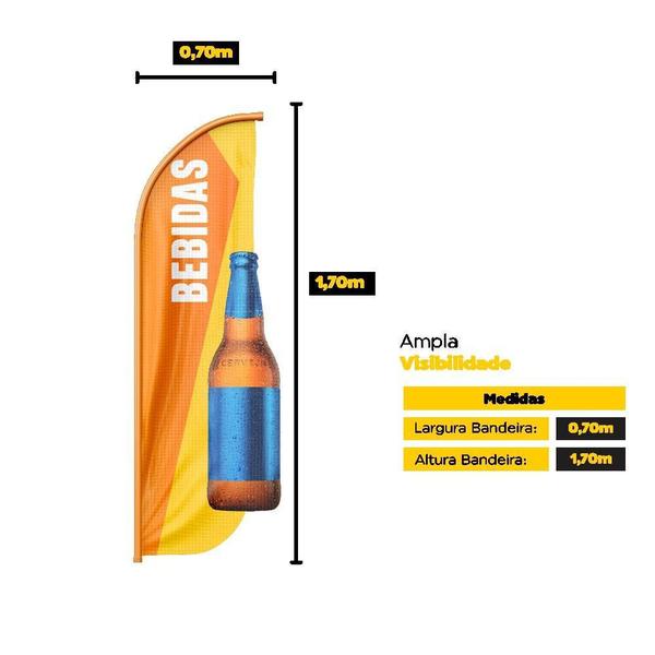 Wind Banner 3D Bebidas Dupla Face Somente Tecido Tamanho - Prime Decor Festas Imagem de Wind Banner 3D Bebidas Dupla Face Somente Tecido Tamanho