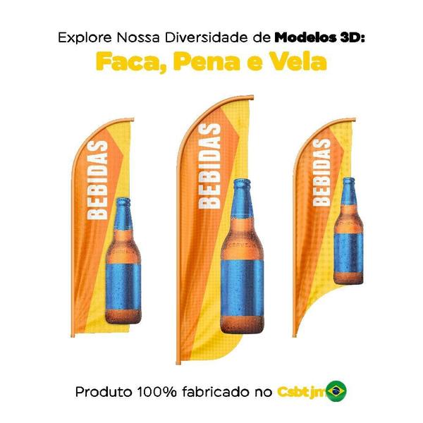 Wind Banner 3D Bebidas Dupla Face Somente Tecido Tamanho - Prime Decor Festas Imagem de Wind Banner 3D Bebidas Dupla Face Somente Tecido Tamanho