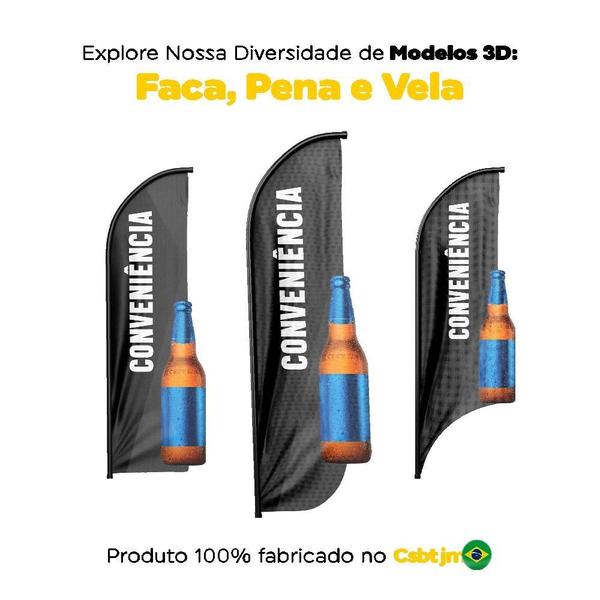 Imagem de Wind Banner 3D Conveniência Dupla Face Somente Tecido