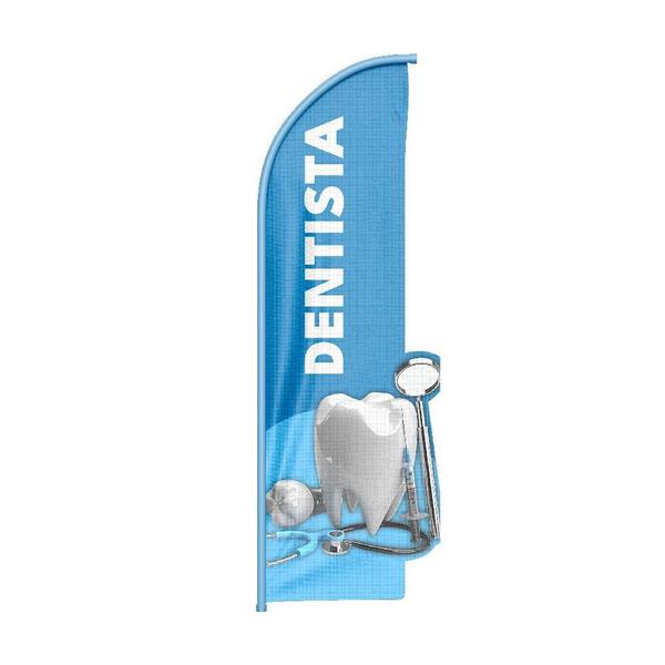 Imagem de Wind Banner 3D Dentista Dupla Face Somente Tecido Tamanho