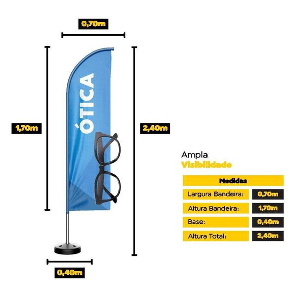 Wind Banner 3D Kit Completo Ótica Dupla Face - Prime Decor Festas Imagem de Wind Banner 3D Kit Completo Ótica Dupla Face