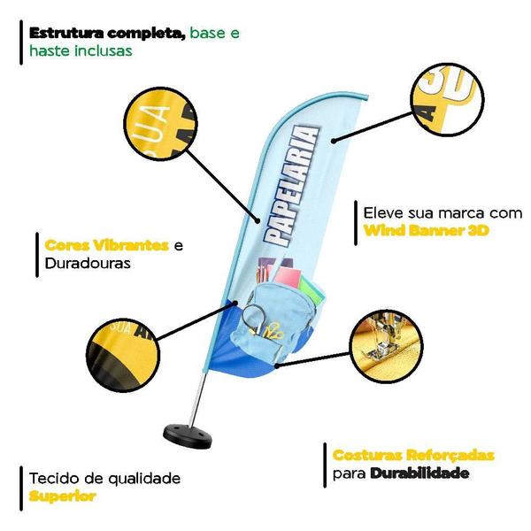 Wind Banner 3D Kit Completo Papelaria Dupla Face - Prime Decor Festas Imagem de Wind Banner 3D Kit Completo Papelaria Dupla Face