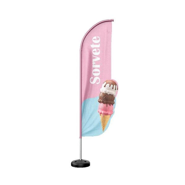 Wind Banner 3D Kit Completo Sorvete Dupla Face - Prime Decor Festas Imagem de Wind Banner 3D Kit Completo Sorvete Dupla Face