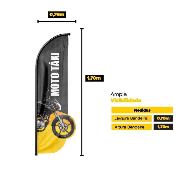Wind Banner 3D Moto Táxi Dupla Face Somente Tecido 170X70Cm - Prime Decor Festas Imagem de Wind Banner 3D Moto Táxi Dupla Face Somente Tecido 170X70Cm