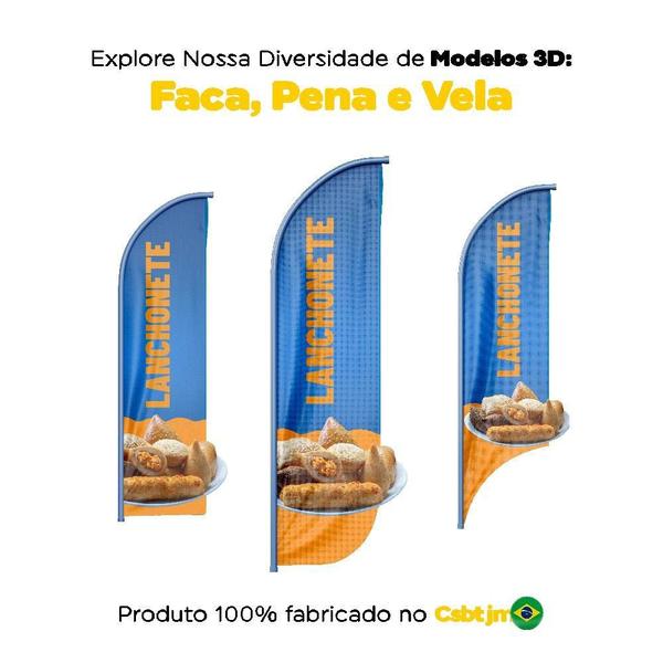 Wind Banner 3D Pena Dupla Face Somente Tecido 170X70Cm - Prime Decor Festas Imagem de Wind Banner 3D Pena Dupla Face Somente Tecido 170X70Cm