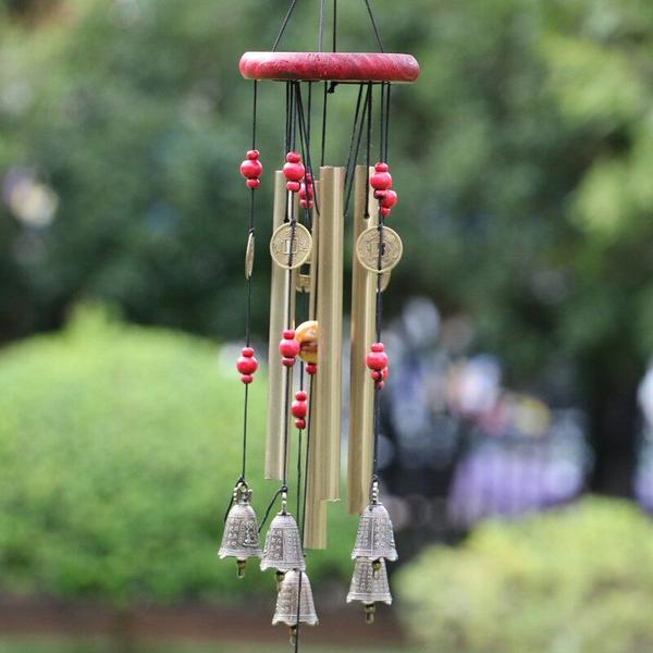 Imagem de Wind Chimes Wokex Antique Copper 4 tubos e 5 sinos de 67 cm