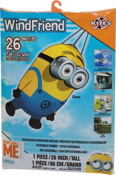 Imagem de Windsock X-Kites WindFriend Minion Dave 3D Nylon 66 cm de altura