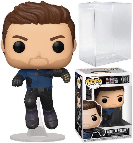 Imagem de Winter Soldier Pop 701 Pop TV: The Falcon and The Winter Soldier Vinyl Figure (Empacotado com Protetor EcoTek para Proteger a Caixa de Exibição)