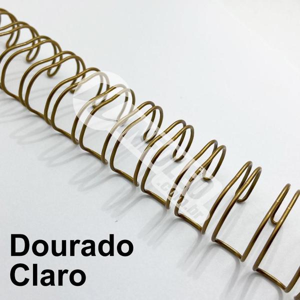 Imagem de Wire-O Espiral 5/8" Dourado Claro 2:1 23 anéis - 2 unidades