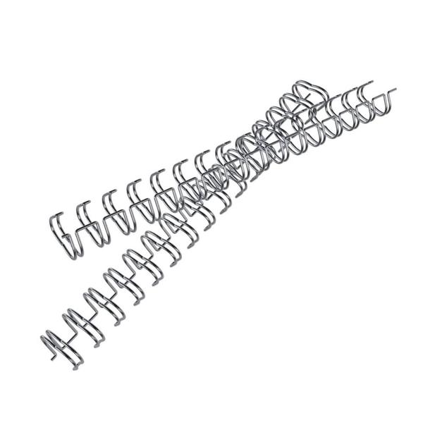 Imagem de Wire-o para Encadernação 2x1 A5 Prata 5/8 para 120 fls 04un