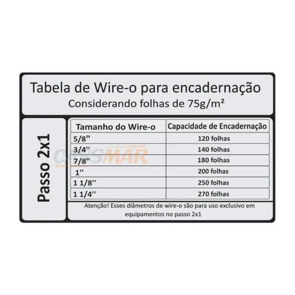 Imagem de Wire-o para Encadernação 2x1 A5 Rosa Claro  1 1/4 para 270 fls 04un