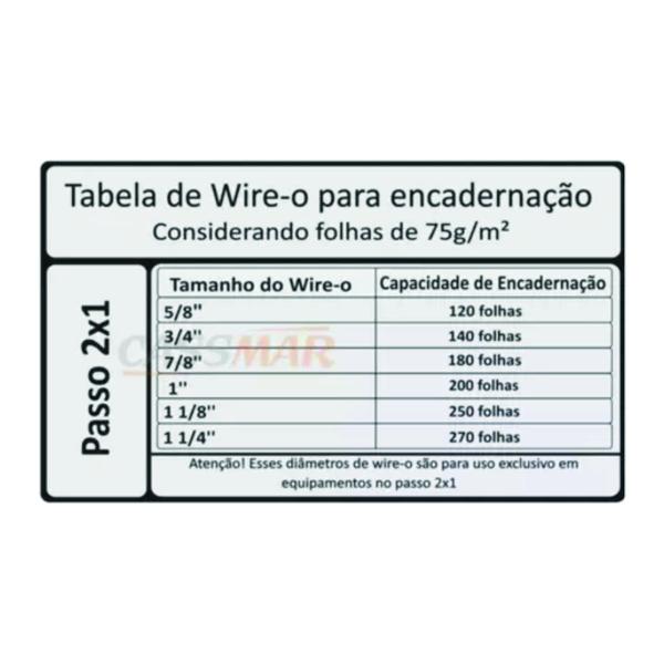 Imagem de Wire-o para Encadernação 2x1 A5 Rose Gold 5/8 120 fls 04un