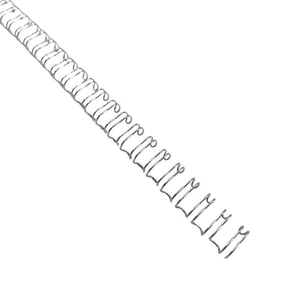 Imagem de Wire-o para Encadernação 3x1 A4 Prata 3/8 para 60 fls 48un