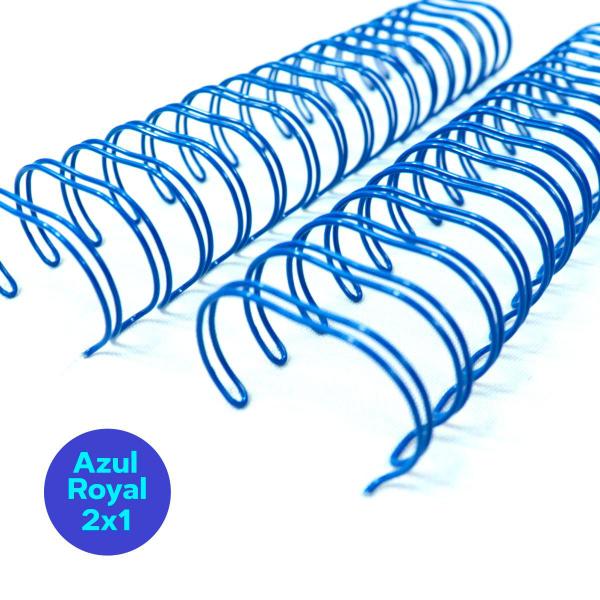 Imagem de Wire-o Para Encadernação A5 3/4 2x1 Para 140fls Azul 36un