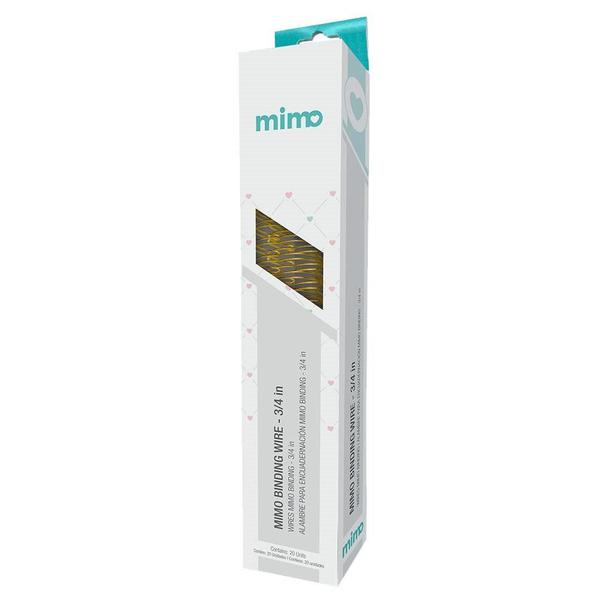 Imagem de Wire-o para Encadernadora Mimo Binding  - Dourado - 3/4 in - 20 Unids