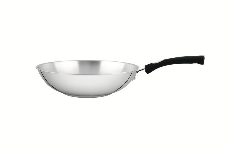 Imagem de Wok Astro Silicone Aço Inox 28 cm 3,3 L Tramontina