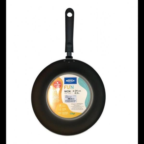 Imagem de Wok Brinox Fun Mostarda 24Cm 2,3L - 7232/362