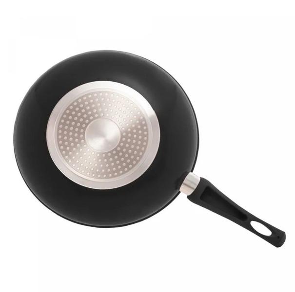 Imagem de Wok c inducao revesti ceramico granilite vermelha 28cm -lyor