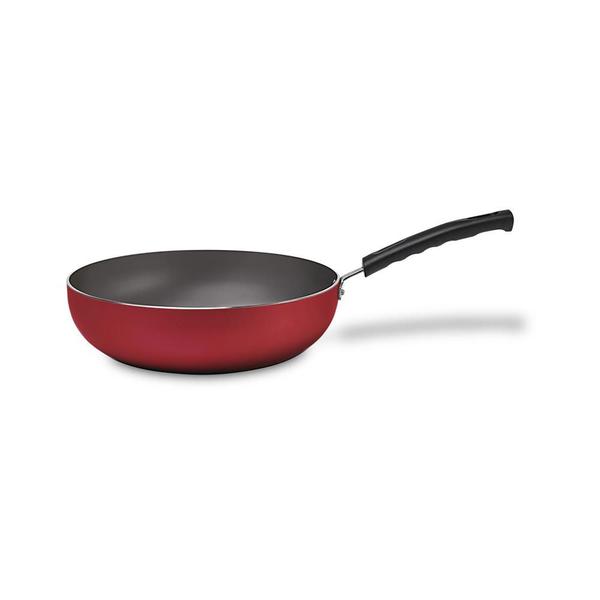 Imagem de Wok em alumínio Brinox Saffron 28cm vermelho