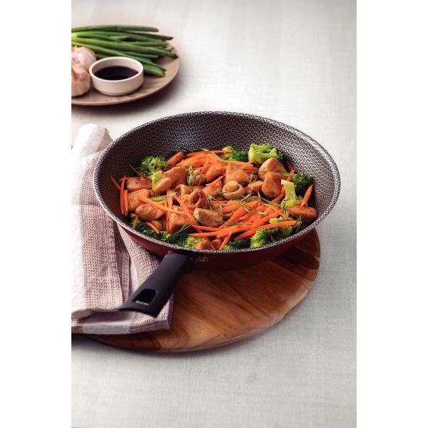 Imagem de Wok Loreto Antiaderente Starflon Max 28cm 3,6L - Tramontina