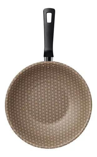 Wok Tramontina Loreto 28cm 3,6l Em Alumínio Com Revestimento Antiaderente Vermelho Imagem de Wok Tramontina Loreto 28cm 3,6l Em Alumínio Com Revestimento Antiaderente Vermelho