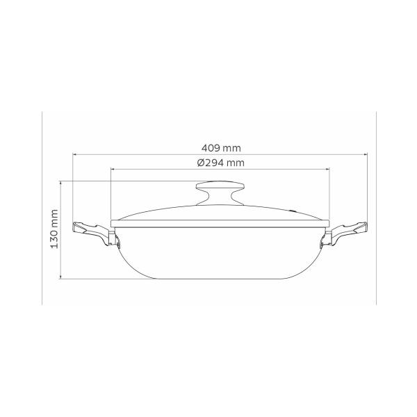 Imagem de Wok Tramontina Loreto 28cm