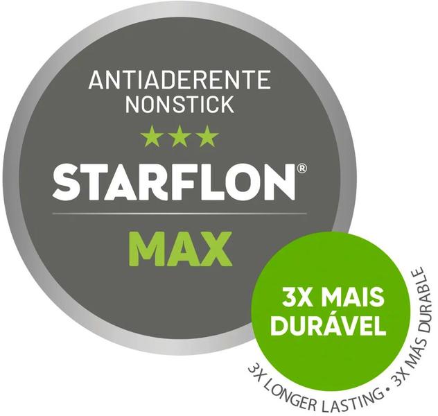 Imagem de Wok TRAMONTINA Loreto Antiaderente  Starflon Max - Vermelho