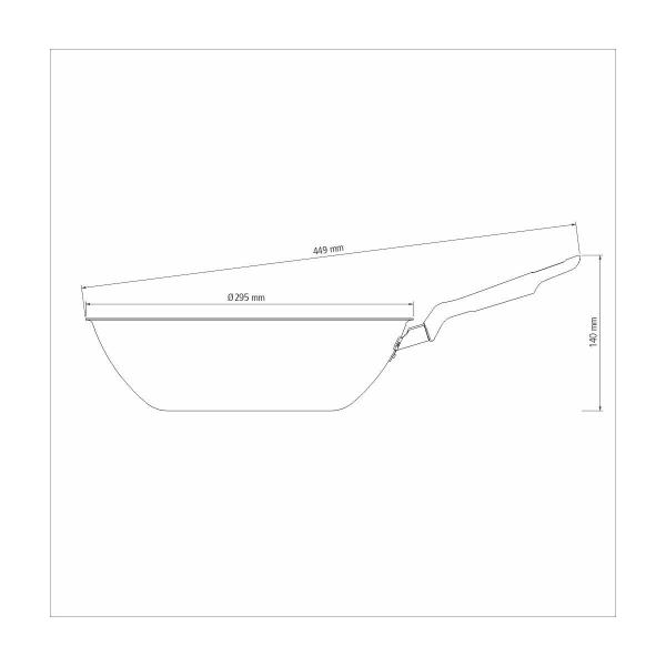 Imagem de Wok Tramontina Loreto em Alumínio com Revestimento Interno e Externo Antiaderente Starflon Max Vermelho 28 cm 3,6 L