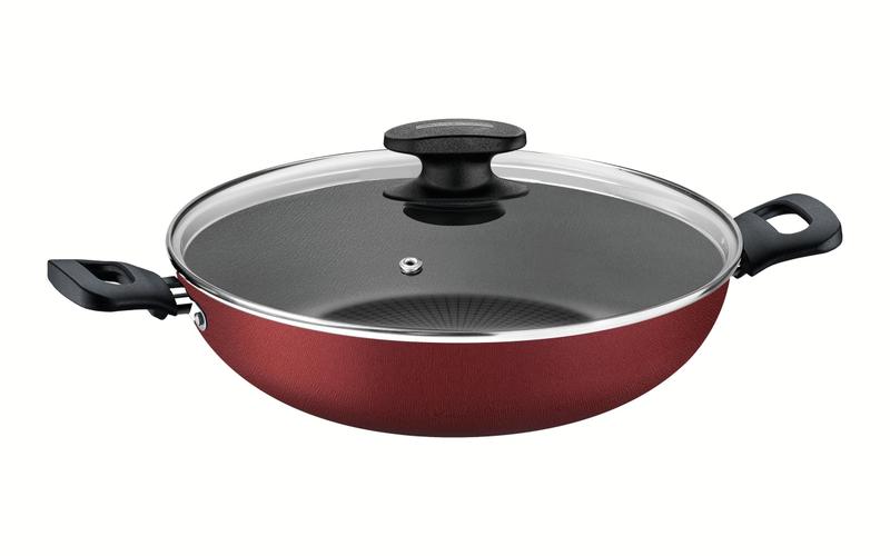 Imagem de Wok Tramontina Loreto Vermelho 28cm 3,3L