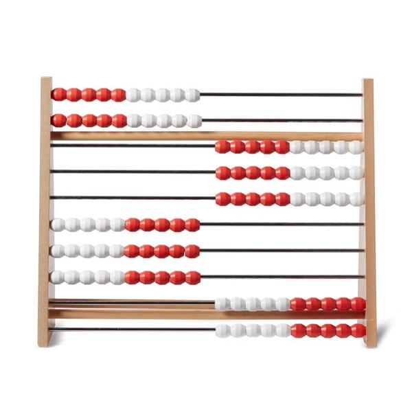 Imagem de Wooden Rekenrek Abacus hand2mind 100-Bead for Kids Math