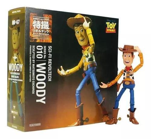 Imagem de Woody Boneco Articulado Toy Story Revoltech C/acessórios boot leg premium
